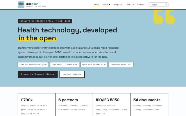 DITO homepage